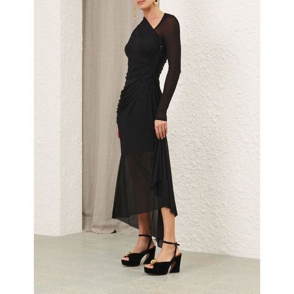 ZIMMERMANN ILLUSTRATION GATHERED DRESS SIZE 1 (US 6) $995 - Picture 5 of 13